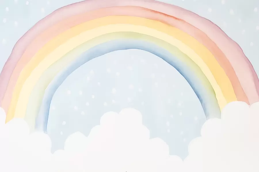fototapeter Regnbue w03924