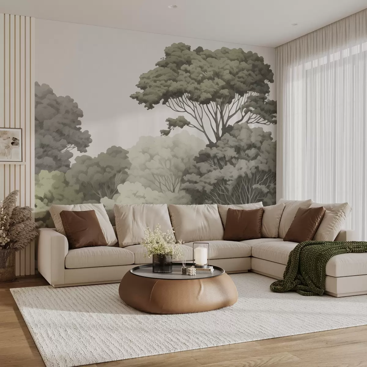 fototapeter Kroner i skogen w04044v2