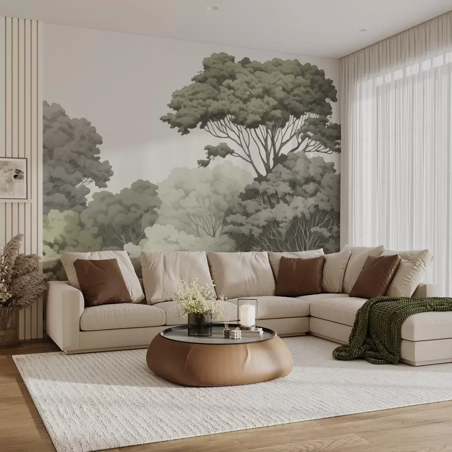 fototapeter Kroner i skogen w04044v2