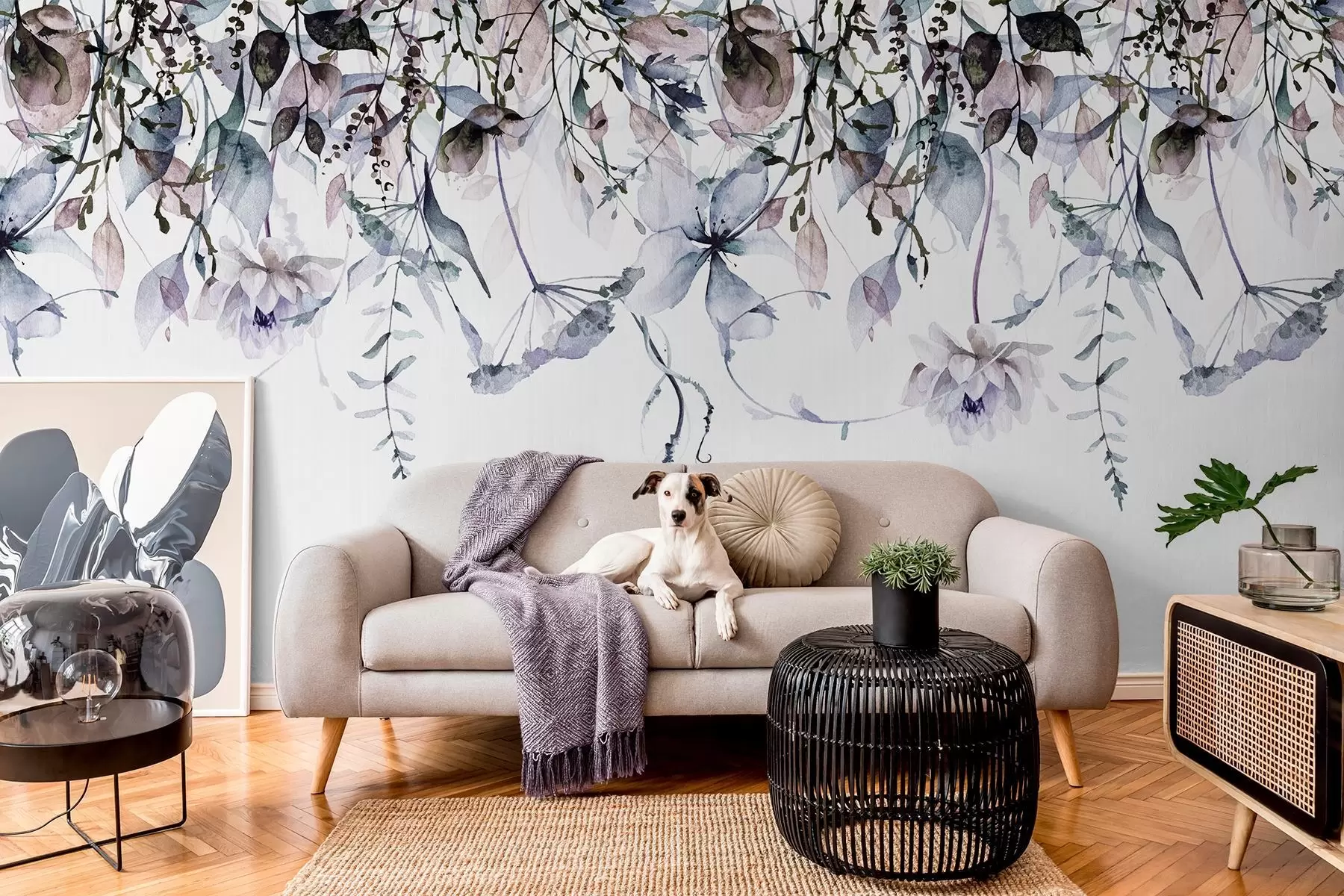 fototapeter Spredte blomster w09170v1