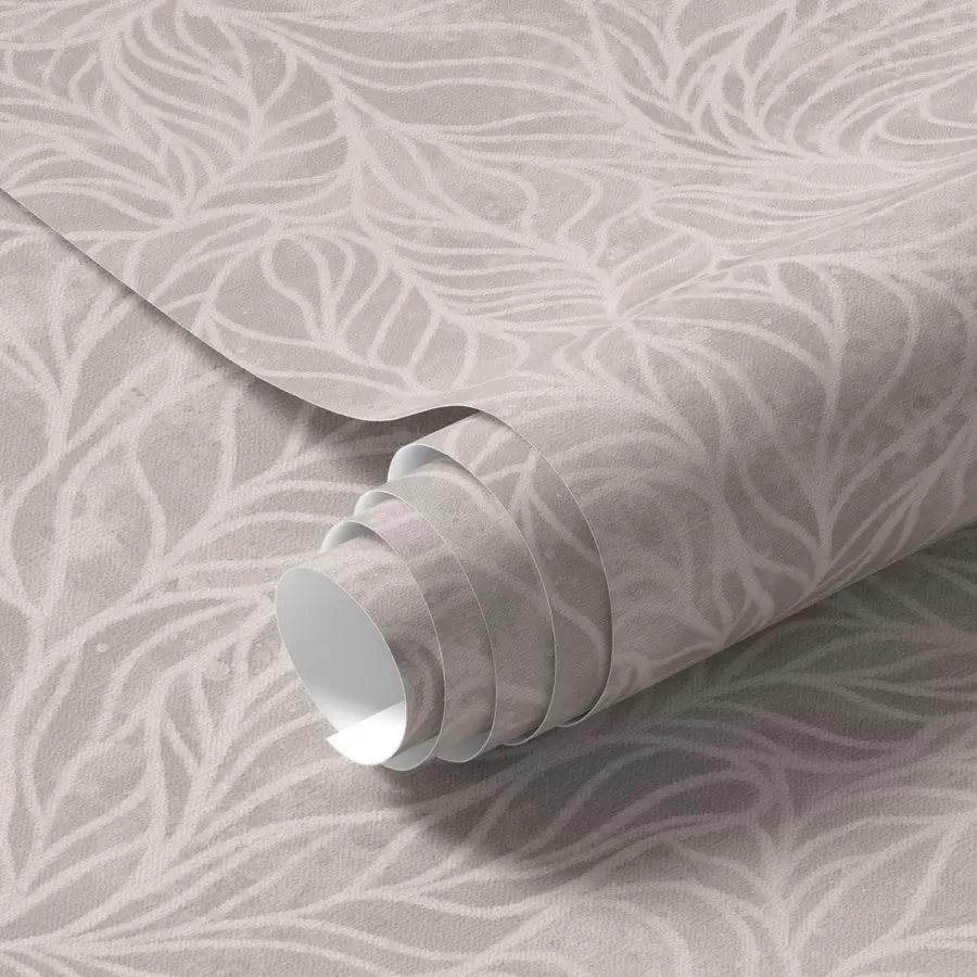 fototapeter Beige abstrakt tekstur med glatte linjer av blader a00179