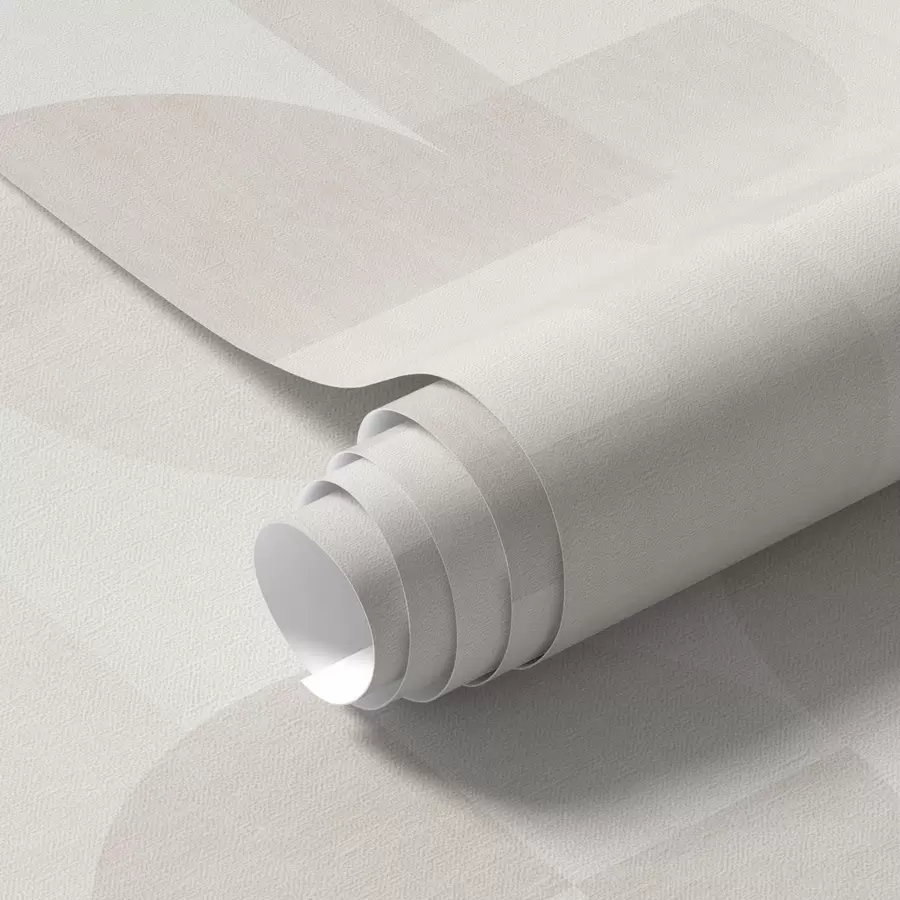 fototapeter Minimalistisk geometri i lys kremfarget palett a00189