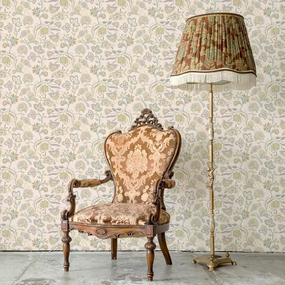 Bakgrunn Dekorative blomster i pastellfarger, vintage-stil a00222
