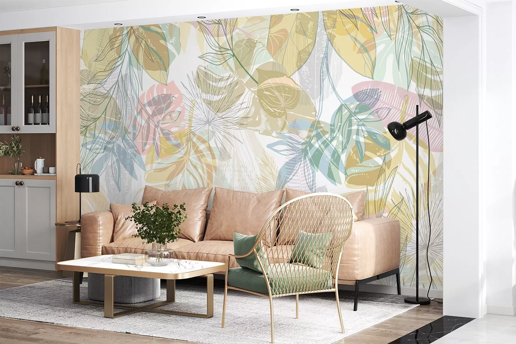 fototapeter Palmeblader w04107v2