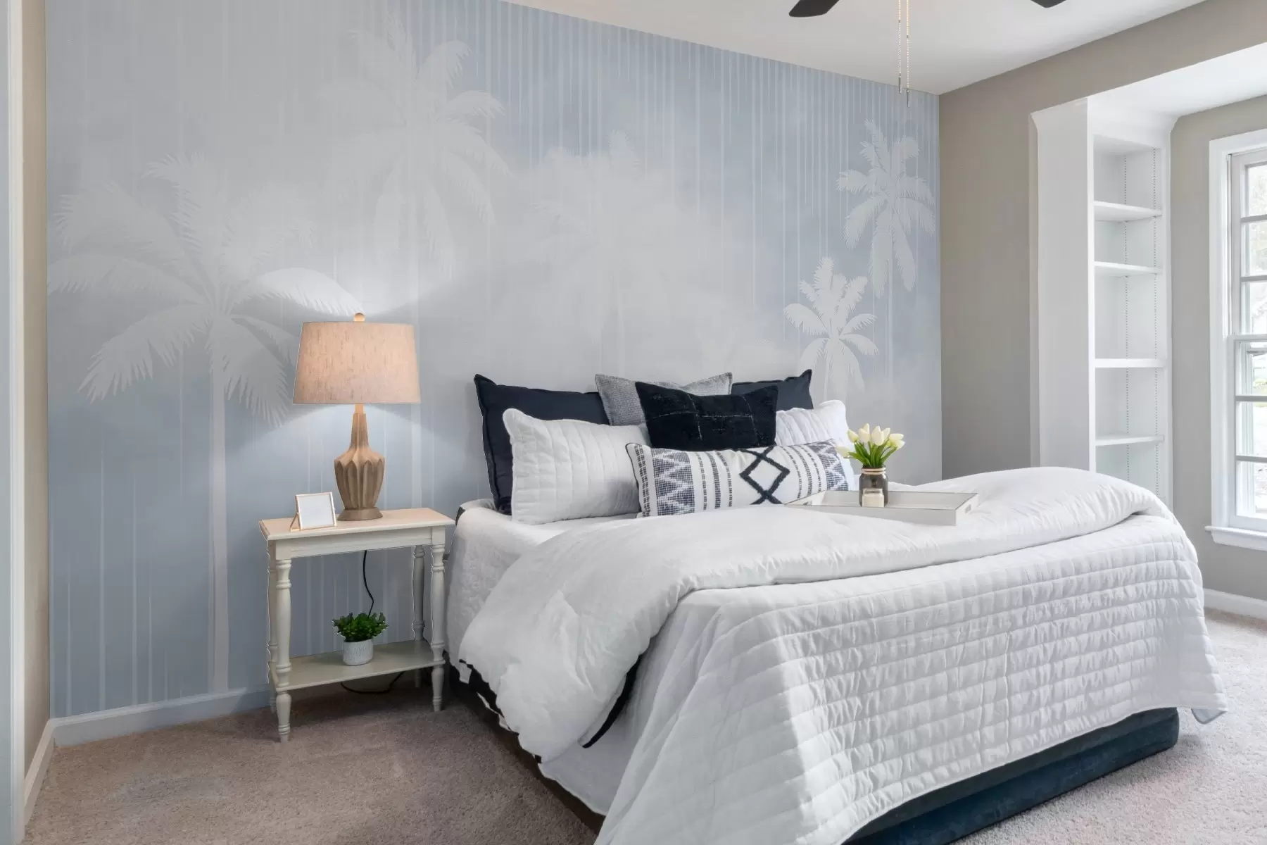 fototapeter Tåke med palmer w04180v1