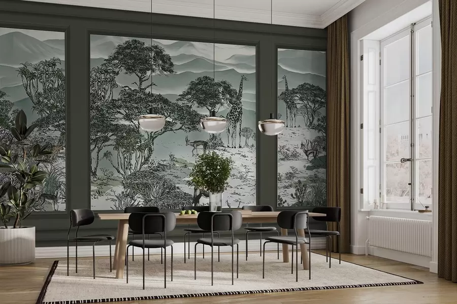 fototapeter Afrikanske dyr w09230v1