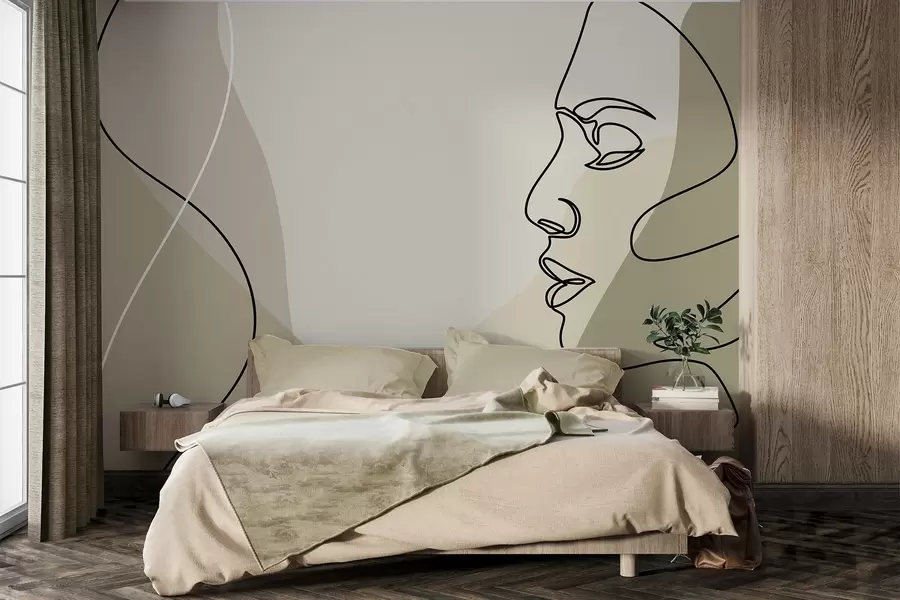 fototapeter Abstrakt ansikt w09231v1