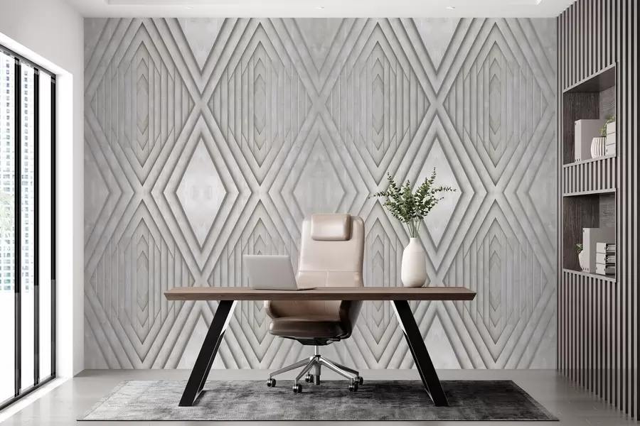 fototapeter imitasjon av trepaneler i beige farger w04168