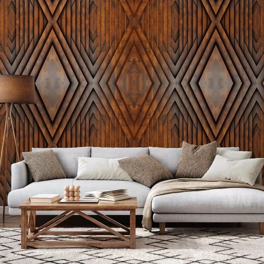 fototapeter imitasjon av trepaneler w04168v1