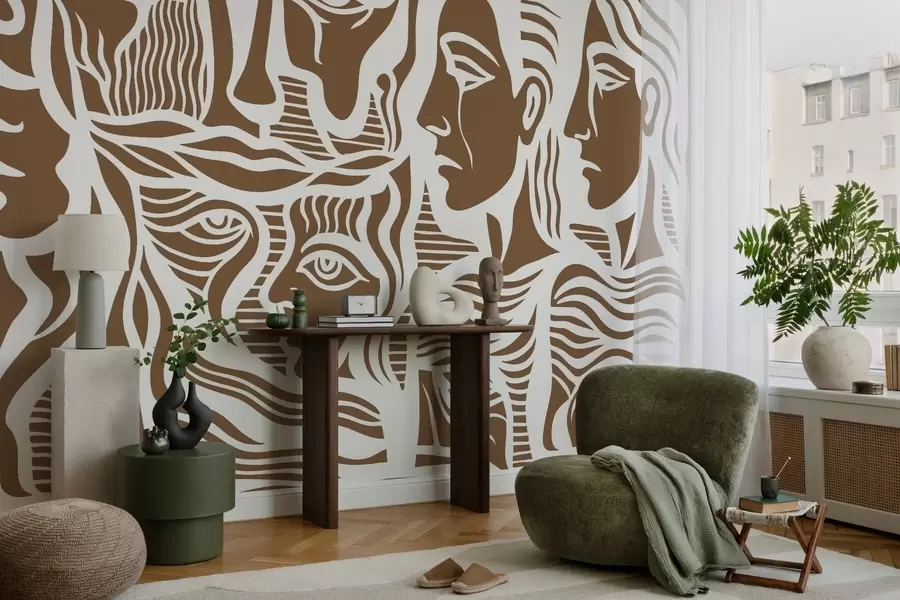 fototapeter Abstrakt anatomi w04191v1