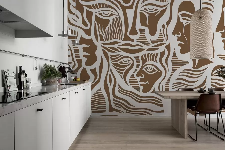 fototapeter Abstrakt anatomi w04191v1