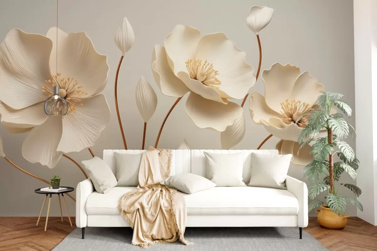 fototapeter Grasiøse blomster w04248