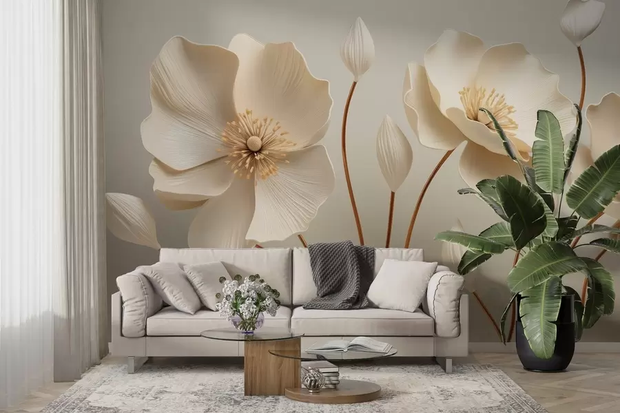 fototapeter Grasiøse blomster w04248