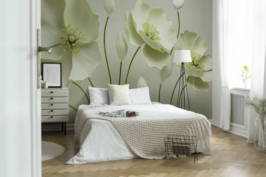 fototapeter Grasiøse blomster w04248v2