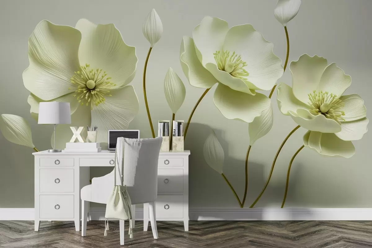 fototapeter Grasiøse blomster w04248v2