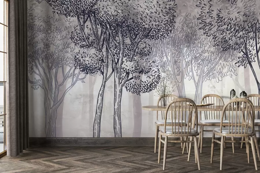 fototapeter Frodige løvtrær w04251v1