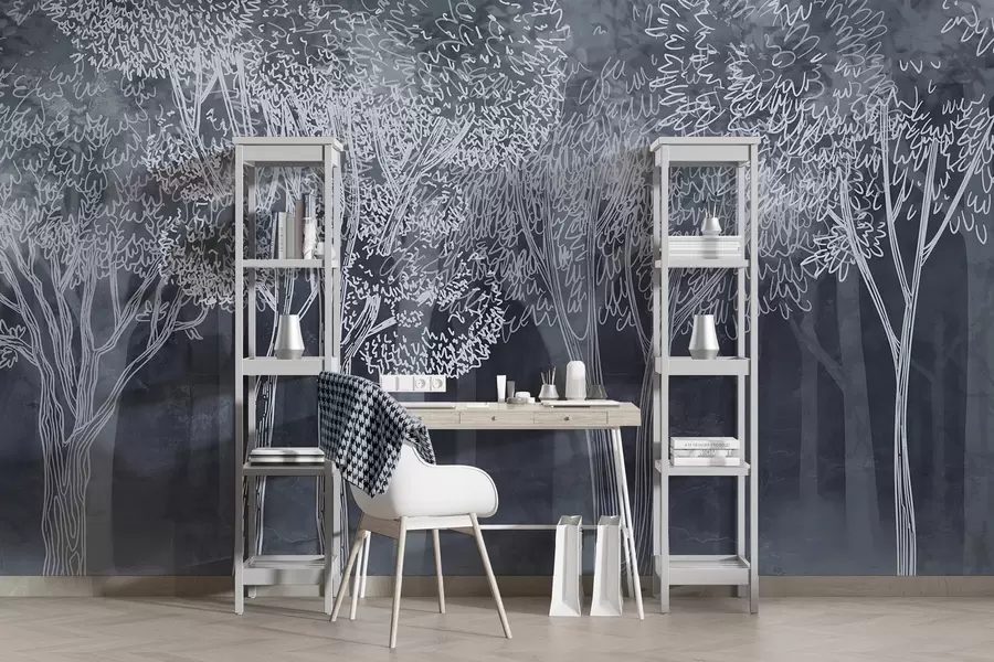 fototapeter Frodige løvtrær w04251v2