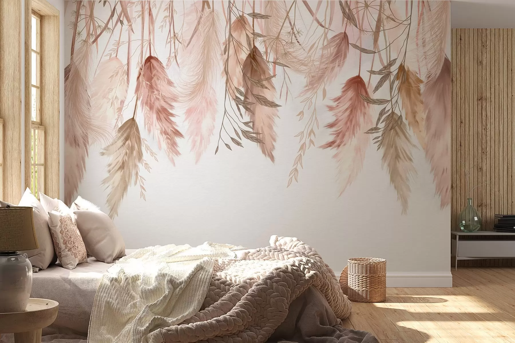 fototapeter Tørkede blomsterblomster w04253