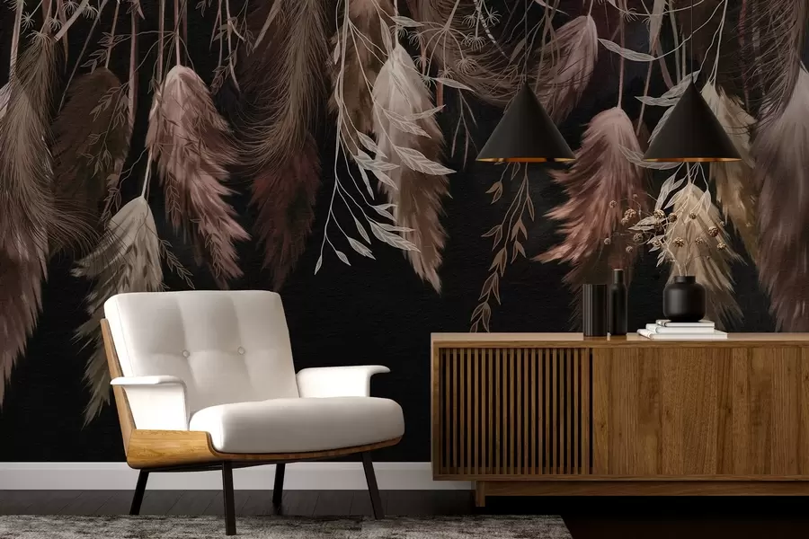 fototapeter Tørkede blomsterblomster w04253v1