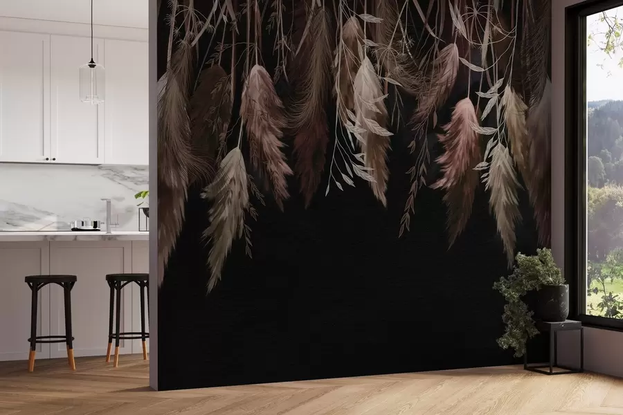 fototapeter Tørkede blomsterblomster w04253v1