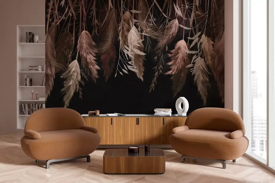 fototapeter Tørkede blomsterblomster w04253v1