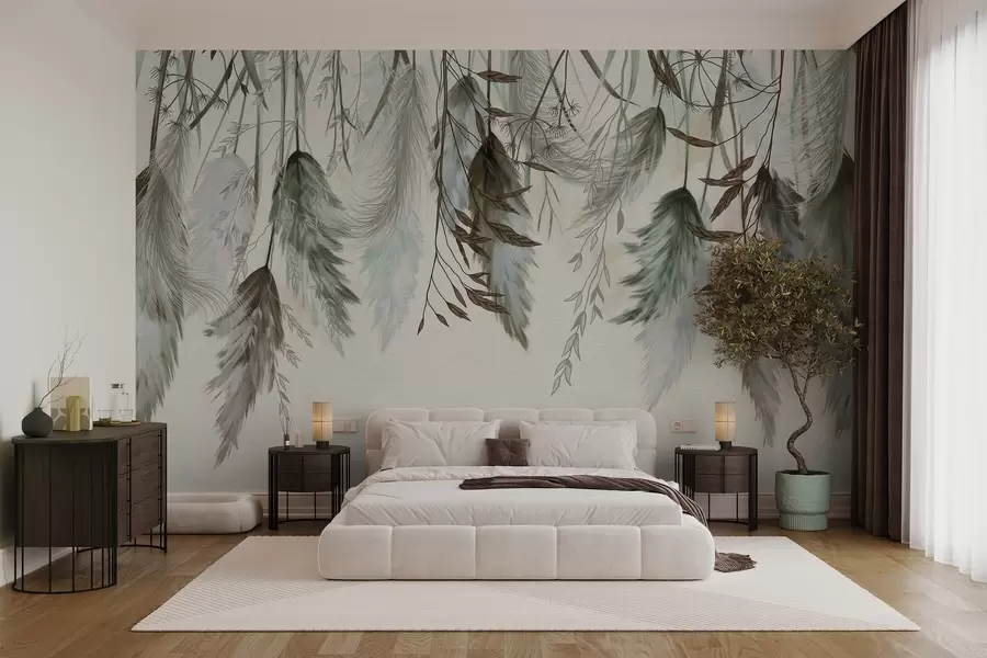 fototapeter Tørkede blomsterblomster w04253v2