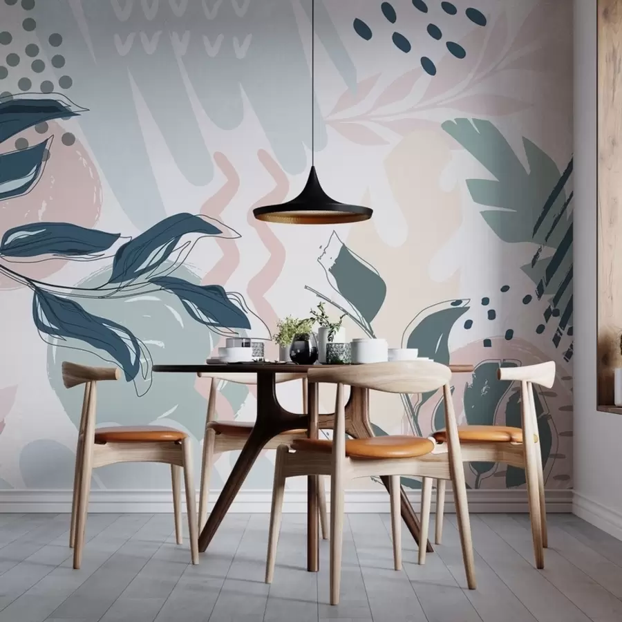 fototapeter Abstrakte blader w04281v1