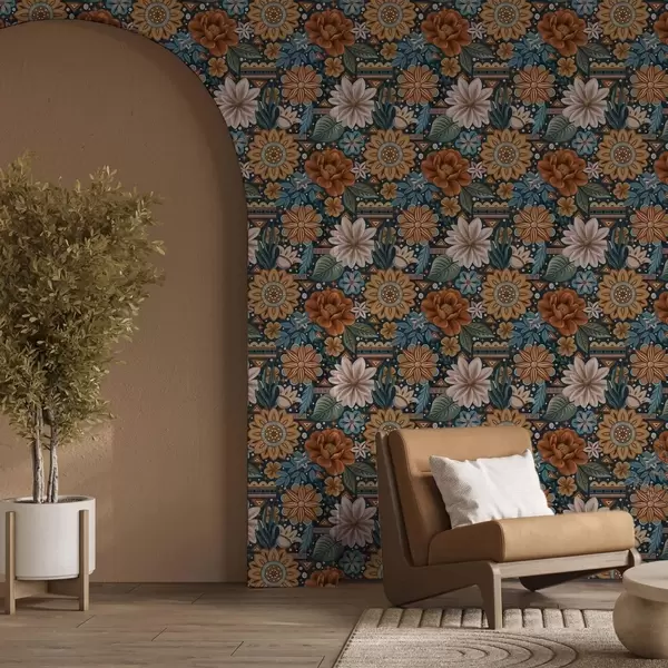 Tapeter i boho-stil