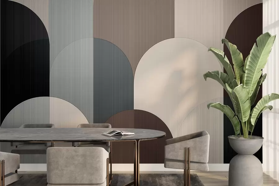 fototapeter Segmentert buegeometri w04215