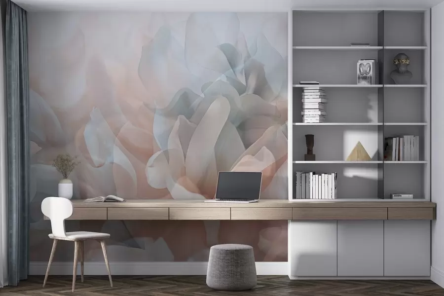 fototapeter Halvtransparente blomster w04320v1