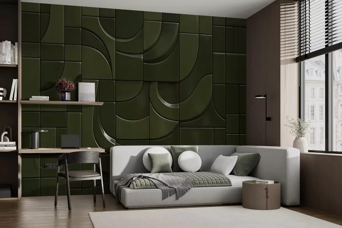 fototapeter Imitasjon av blanke paneler w04325