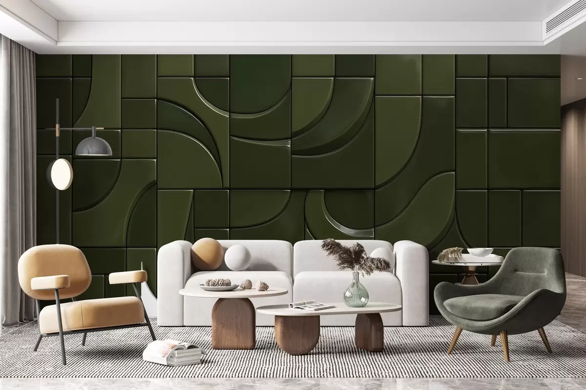 fototapeter Imitasjon av blanke paneler w04325