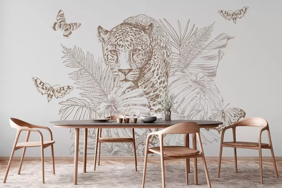 fototapeter Leopard w04358v1