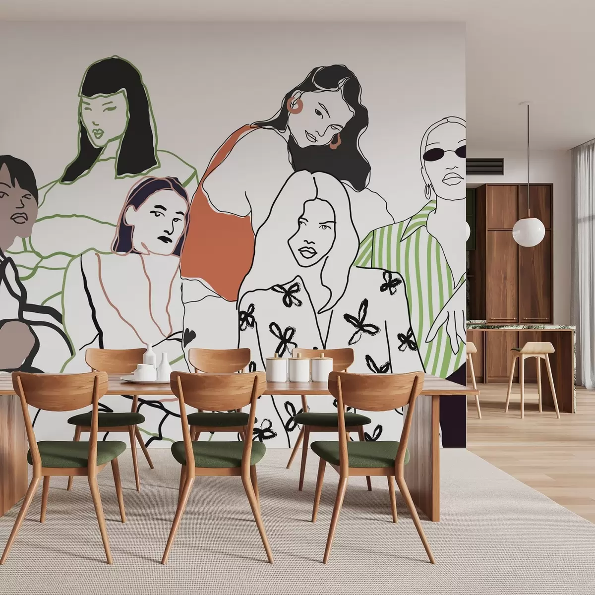 fototapeter Jenter w04359