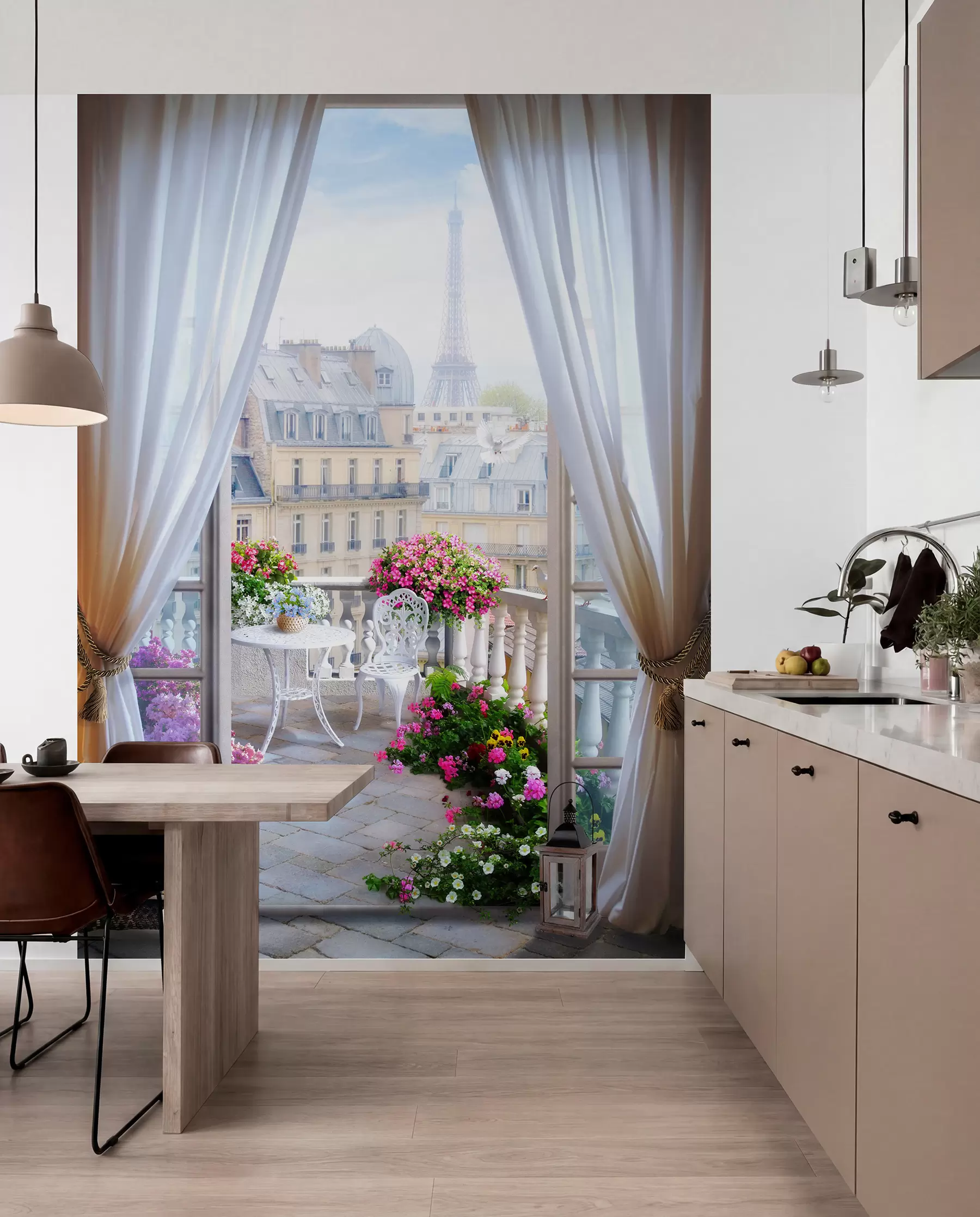fototapeter Paris, utsikt fra vinduet u79425