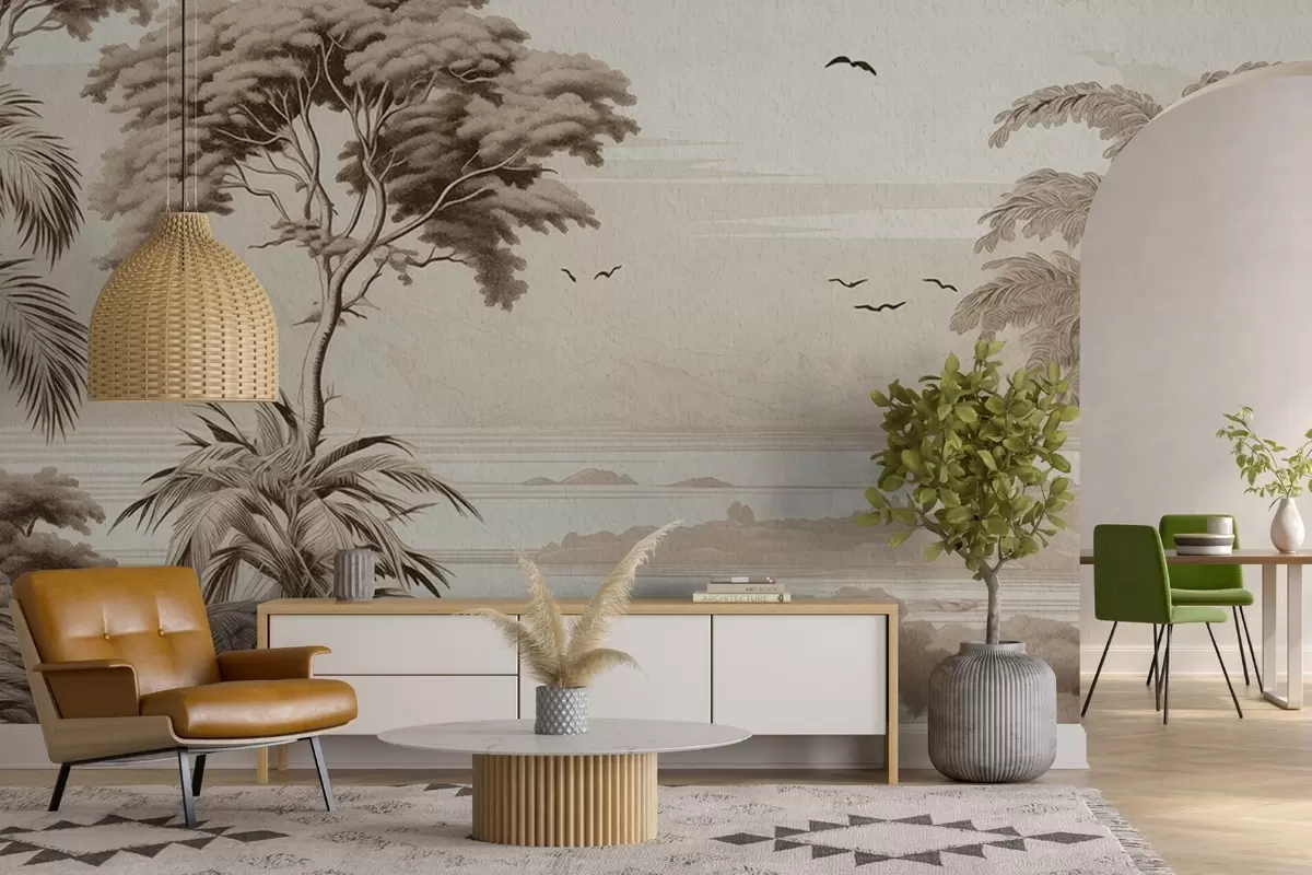 fototapeter Trær på horisonten w04363