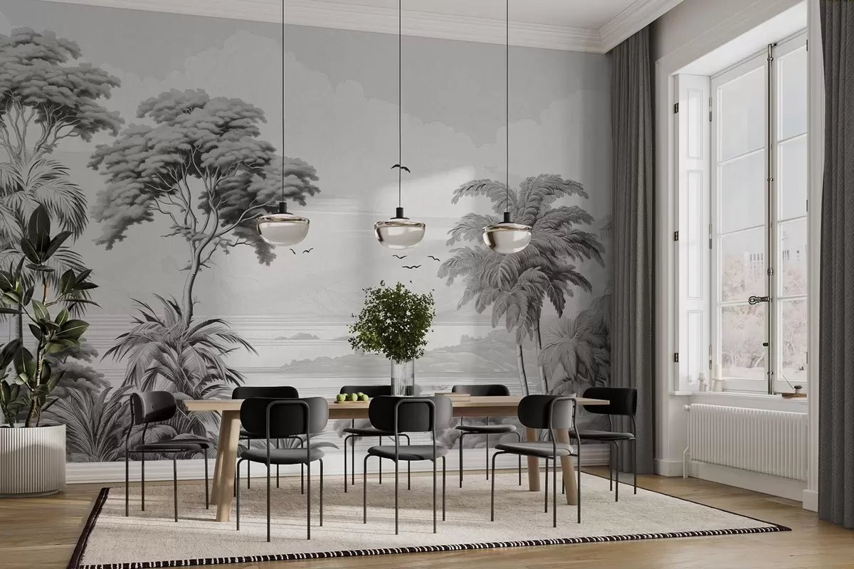 fototapeter Trær på horisonten w04363v1