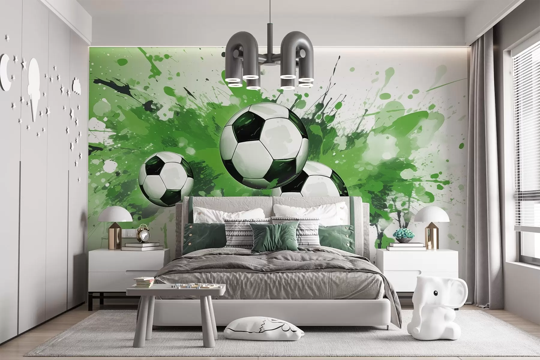 fototapeter Fotballer w04373v1