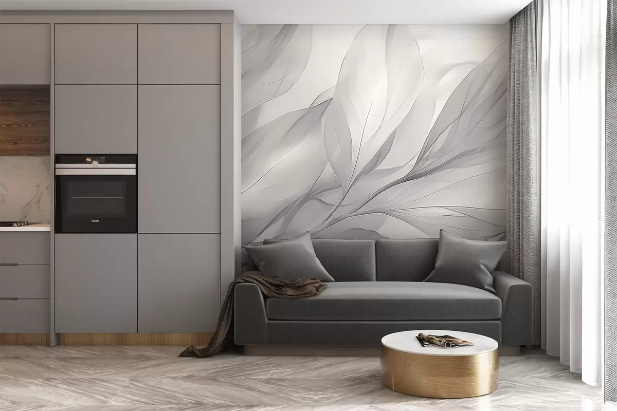 fototapeter Gjennomsiktige blader w04376