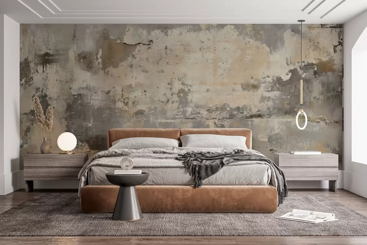 fototapeter imitasjon av en strukturert gammel vegg w04311