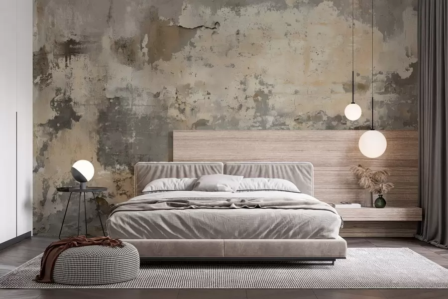 fototapeter imitasjon av en strukturert gammel vegg w04311