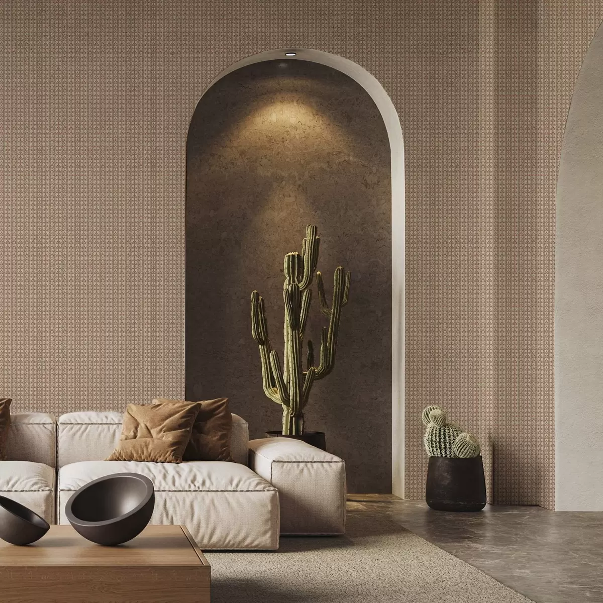 Bakgrunn Stripete ornament med røde blomster a00341