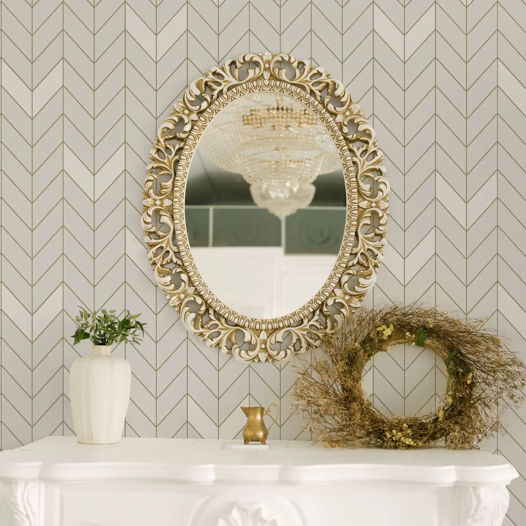 fototapeter Geometrisk mønster med tynne linjer a00487