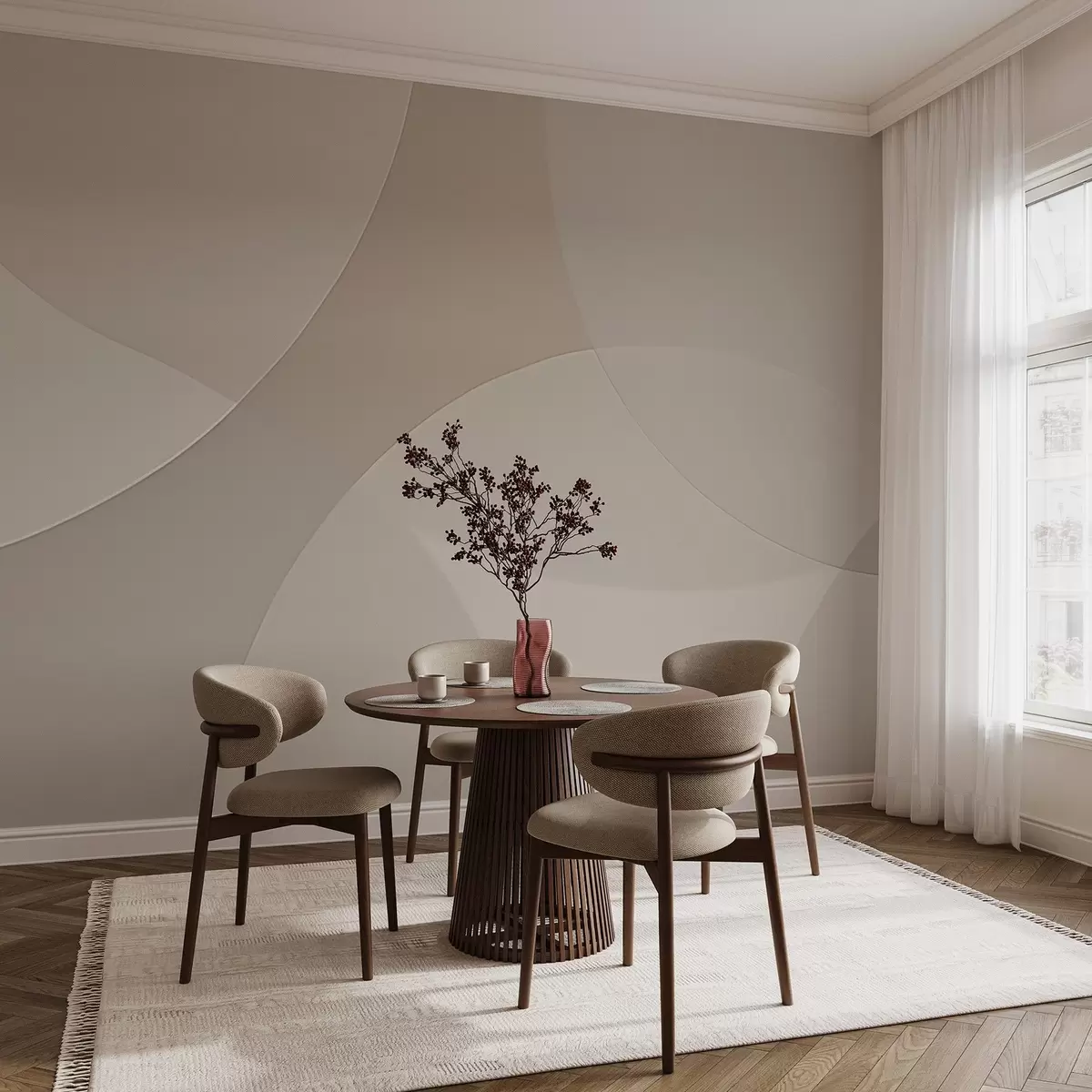 fototapeter Abstrakte sirkler w04439