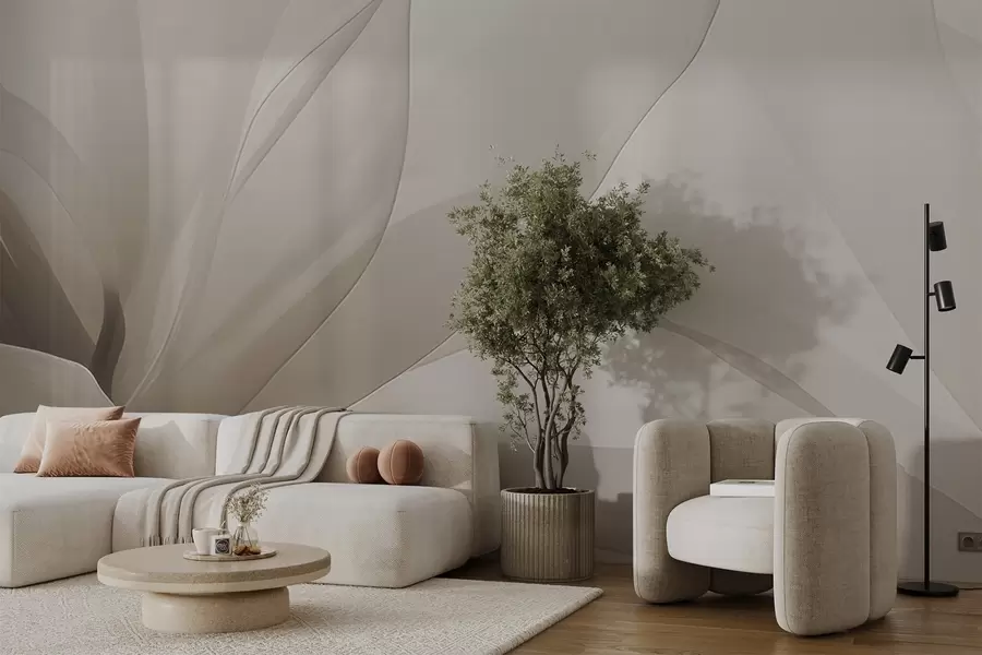 fototapeter Abstrakt blomst w04435