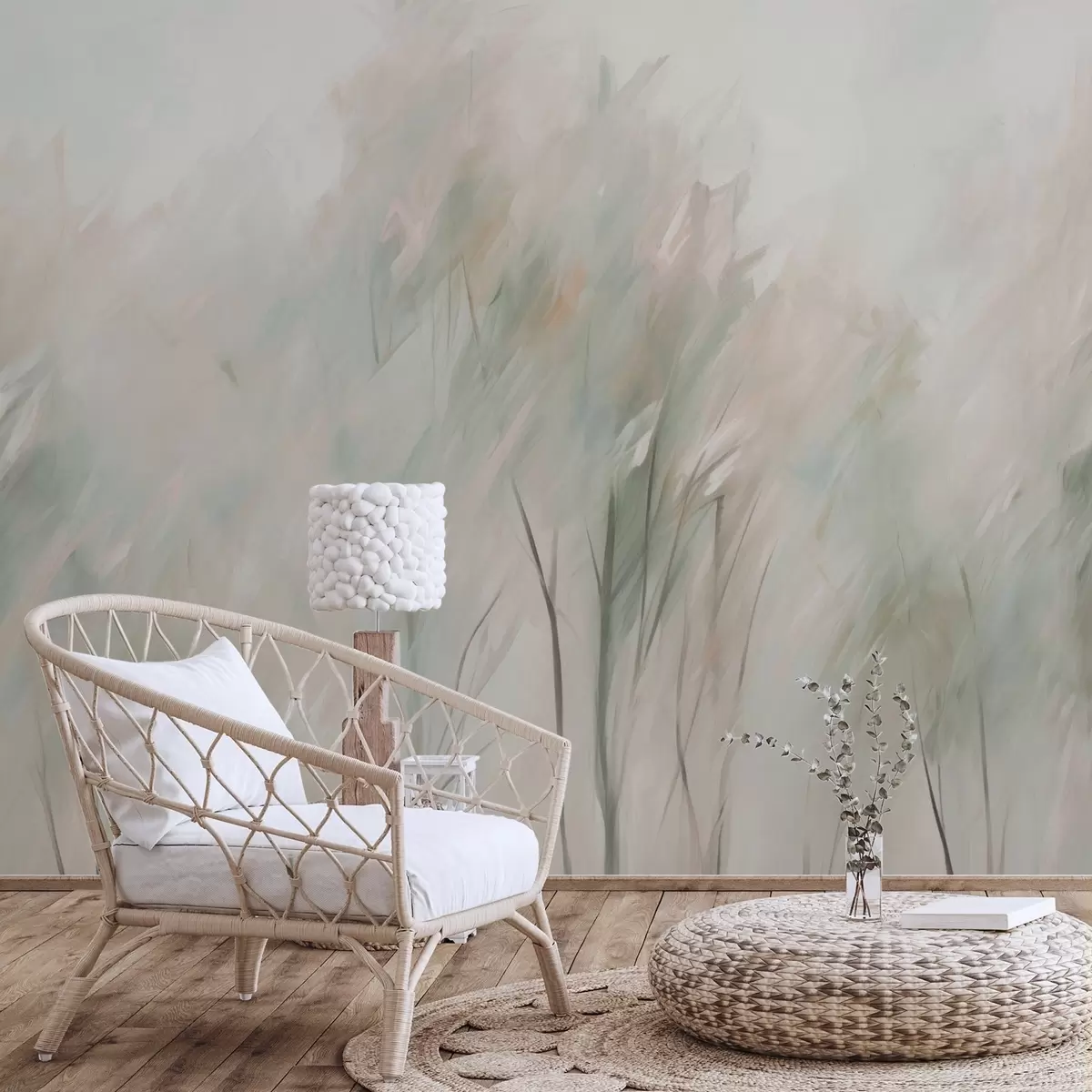 fototapeter Imitasjonsmaleri av trær w04411v1