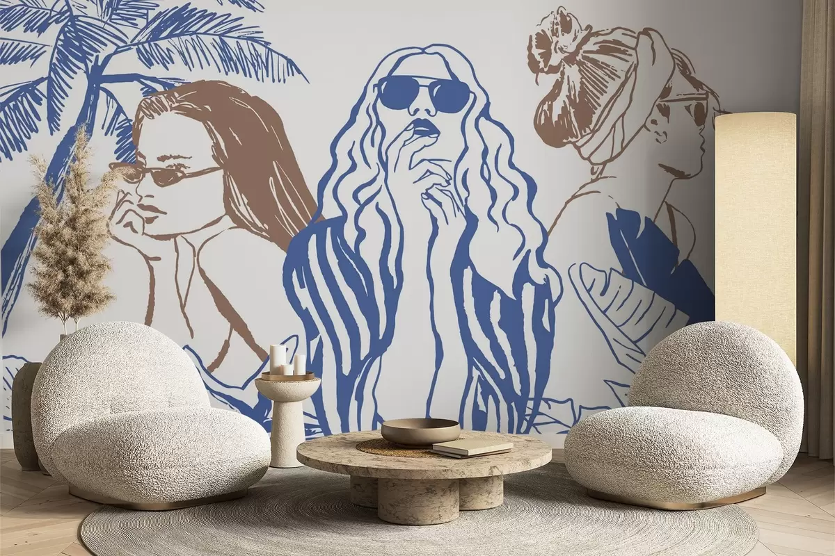 fototapeter Jenter w04463