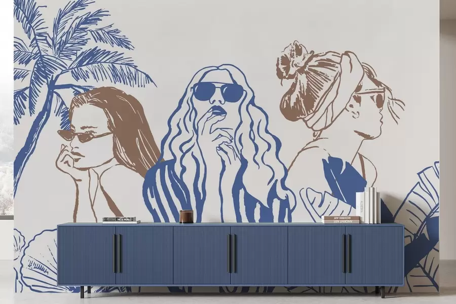 fototapeter Jenter w04463