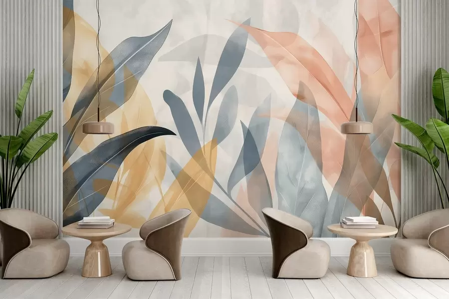 fototapeter Fargerike blader w04483