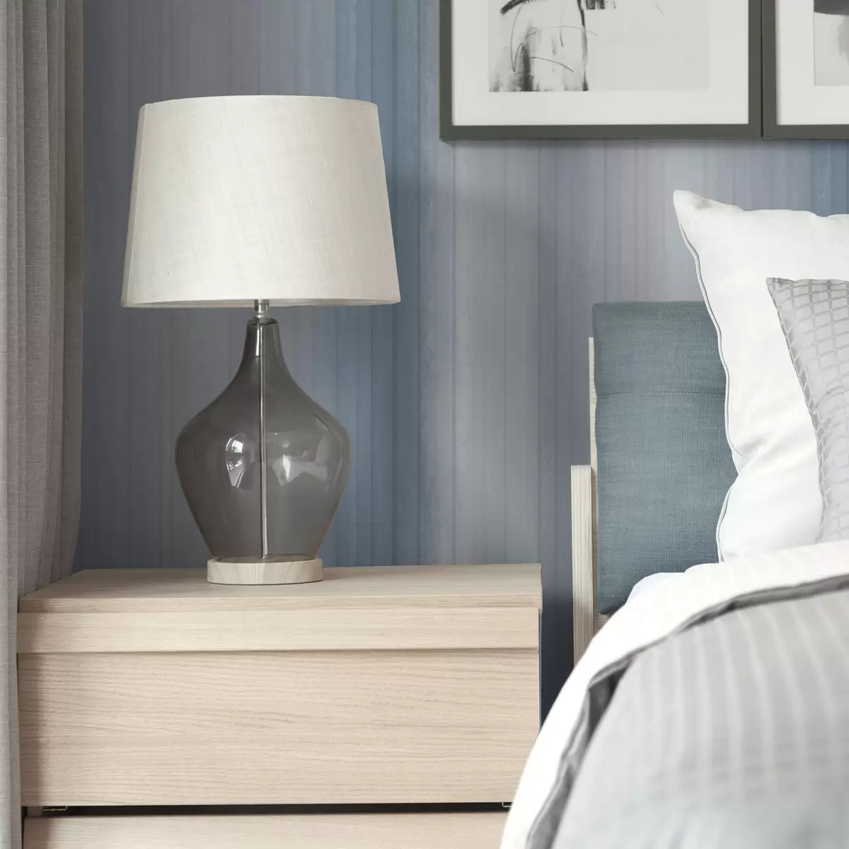 Bakgrunn Myke blågrå gradientstriper a00506